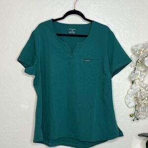Jaanuu 1 Pocket Tuck-In Scrub Top Womens Size 2XL Green Style J96173 NWT